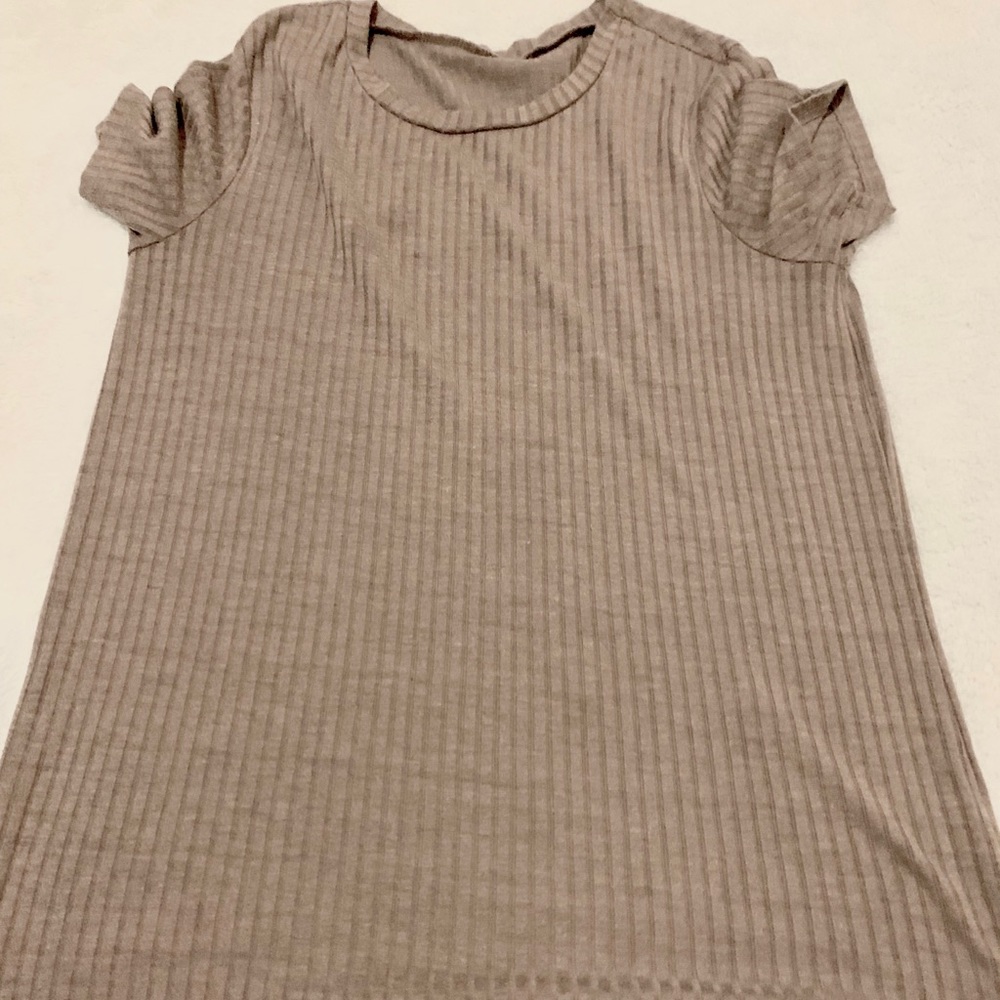 A gray top